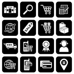 Wall Mural - online shopping icon vector design symbol