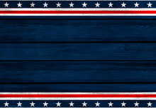 USA Background. USA Flag Elements On Wooden Backdrop.