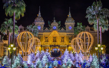 end of year illuminations place du casino Monaco
