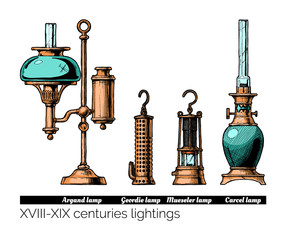 Poster - XVIII - XIX centuries lightings