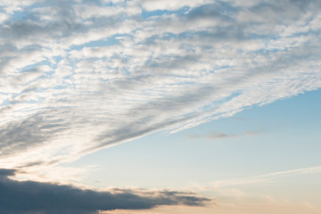 Sticker - View of the clouds in the evening sky