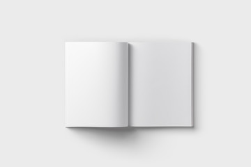 blank cover of magazine, book, booklet,brochure mock up.3d rendering.