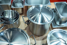 Pan. Stewpan. Container For Food Storage. Stainless Steel Brackets. Dishes For Catering. Professional Cookware. Gastronorm Containers For Large Restaurants. Sale Of Gastronomic Containers