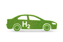 Hydrogen Car Concept - 3d Rendering