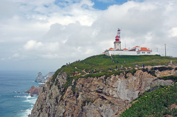 Cabo Raso Lighthouse at Cape Roca in Lisbon, Portugal