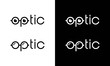 Optic logo design concept on white background