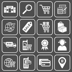 Wall Mural - online shopping icon vector design symbol