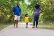 © digitalskillet1 - Portrait of a pregnant African American family.