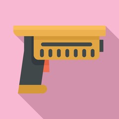 Wall Mural - Alien blaster icon. Flat illustration of alien blaster vector icon for web design