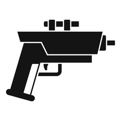 Poster - Child blaster icon. Simple illustration of child blaster vector icon for web design isolated on white background