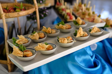 Sticker - appetizers on table