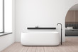 © ImageFlow - White bathroom and bedroom interior