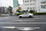 Fototapeta Koty - speeding car in the road