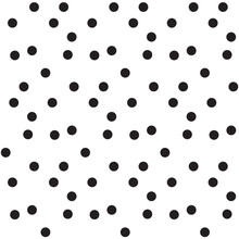 Black White Scatter Dots Polka Seamless Pattern