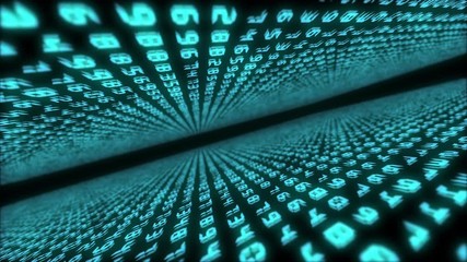 simple background animation of numbers