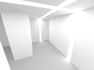 Futuristic White Architecture Design Background