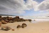 Fototapeta Las - coastal scene at Praia de Nemiña