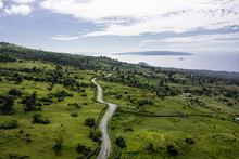 Panoramic View Of Scenic Road In Western Maui — Hawai, USA