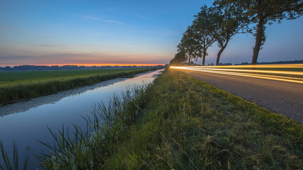 Canvas Print - Netherlands open polder landscape