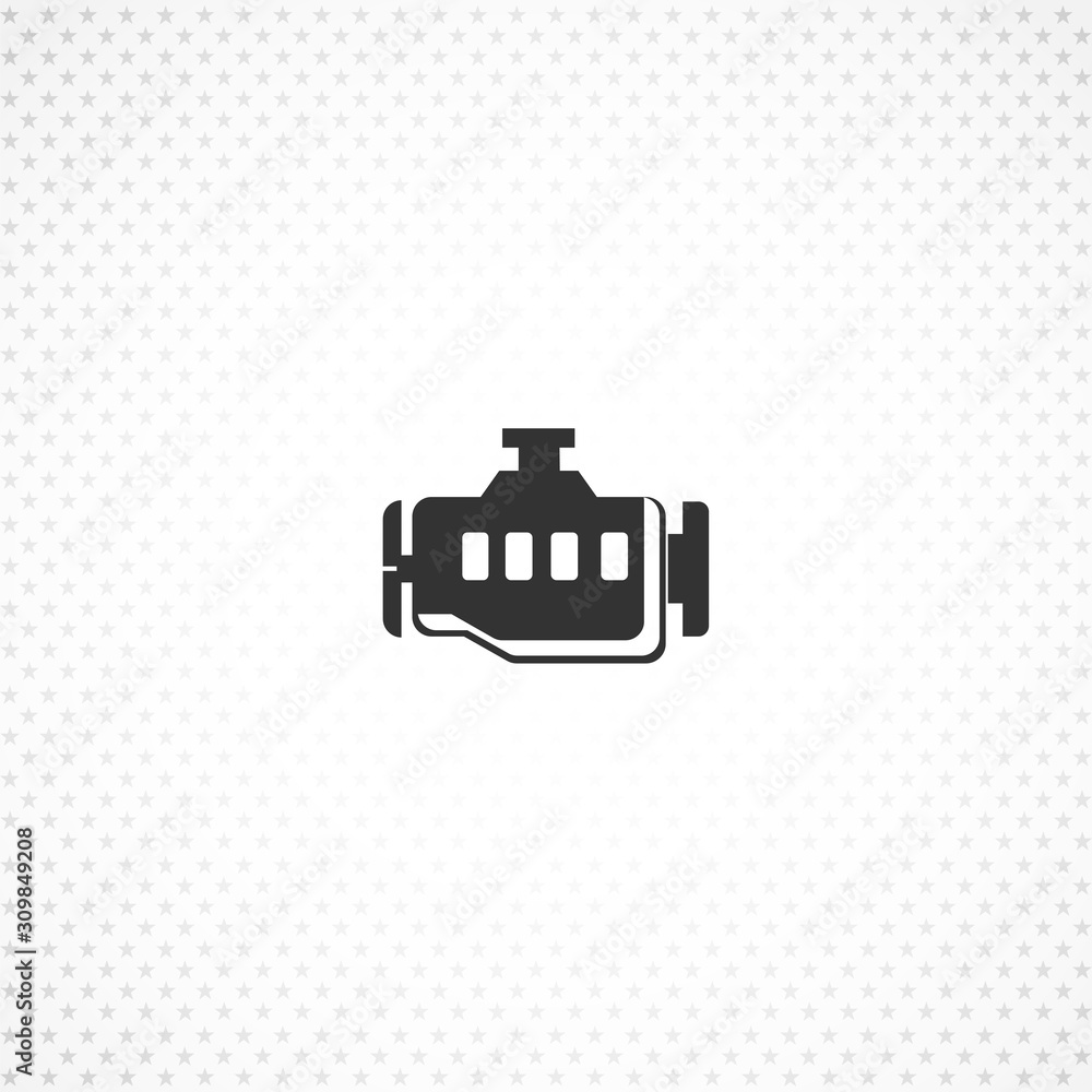 car engine vector icon for mobile concept and web apps design Stock ...