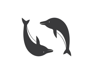 Wall Mural - Dolphin logo icon vector