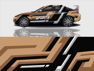 car decal wrap design vector