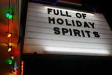 Holiday Spirits Sign