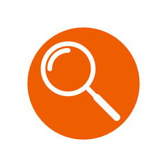 Aufkleber - Magnifying glass or search icon vector sign isolated for graphic and web design. searching symbol template color editable on white background, Thin linear graphic Eps10.