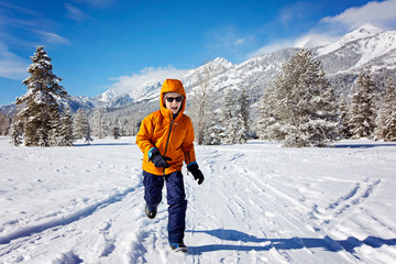 Wall Mural - winter fun in wyoming