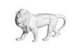 statue of a lion on a white background