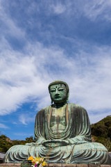 Wall Mural - Great Buddha of Kamakura or Kamakura Daibutsu is a World Heritage Site by UNESCO at Kotoku-in Temple.