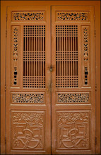 Ornately Carved Wooden Doors