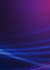Fototapete - Dark abstract background with neon lines, glow.