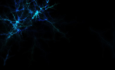Wall Mural - abstract background with luminous lightning.