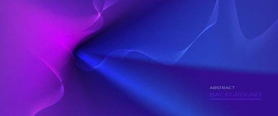 Wall Mural - abstract dynamic motion of liquid or fluid shape, pattern composition. colorful gradient background.