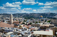 Jerusalem Israel. Scenic Lookout On The Old City