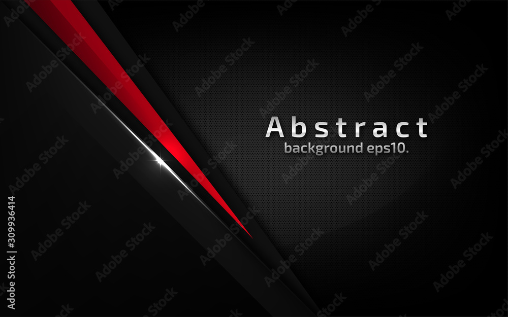 3d abstract modern background dark black metal steel with luxury VIP ...