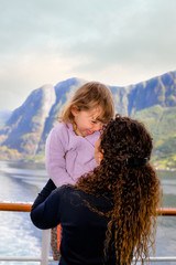 Wall Mural - Family cruise in the Norwegian fjords