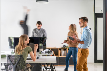 Wall Mural - Creative People working in office