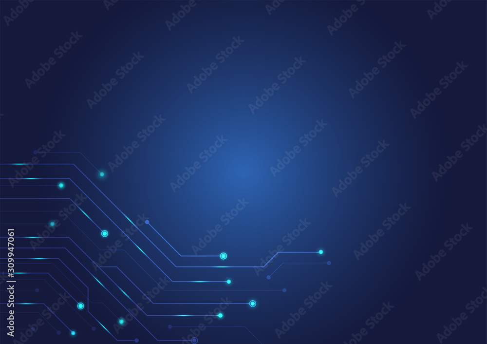 Abstract background with High-tech technology texture circuit board ...