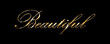 © Prime - Beautiful luxury gold text style on black background