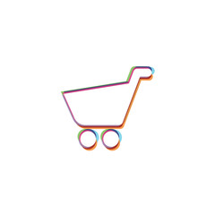 Canvas Print - Shopping Cart -  App Icon