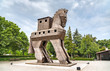 The Trojan Horse at the ancient city of Troy in Turkey