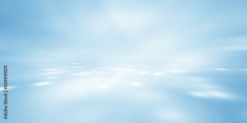 perspective floor backdrop blue room studio with light blue gradient ...