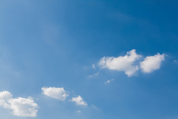 blue sky with white clouds