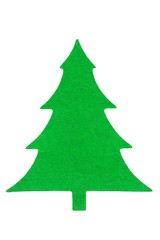 Wall Mural - Green fabric Christmas tree