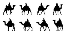 Camel Riders Silhouettes