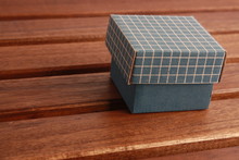 Small Blue Cardboard Box