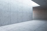 Fototapeta  - blank concrete space interior, 3d rendering
