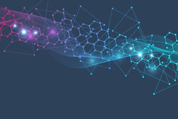Wall Mural - big data visualization background. modern futuristic virtual abstract background. science network pa